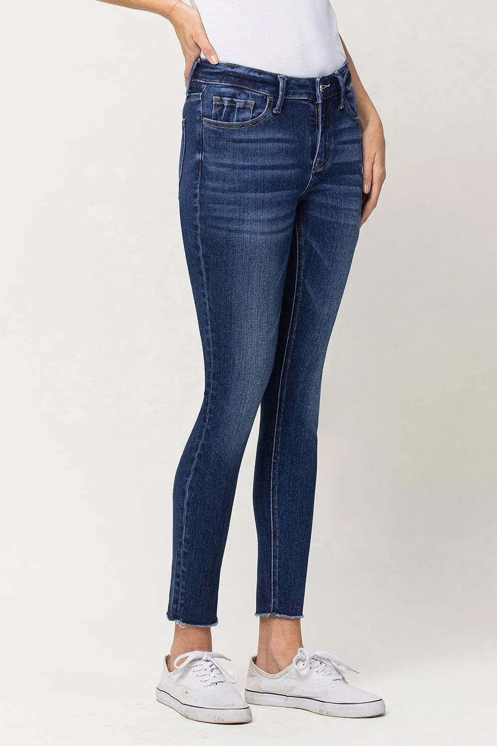 MID RISE CROP SKINNY