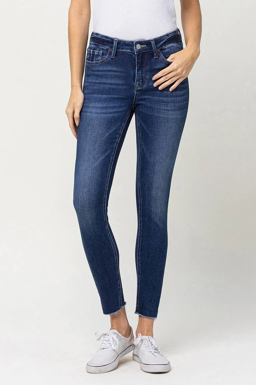 MID RISE CROP SKINNY