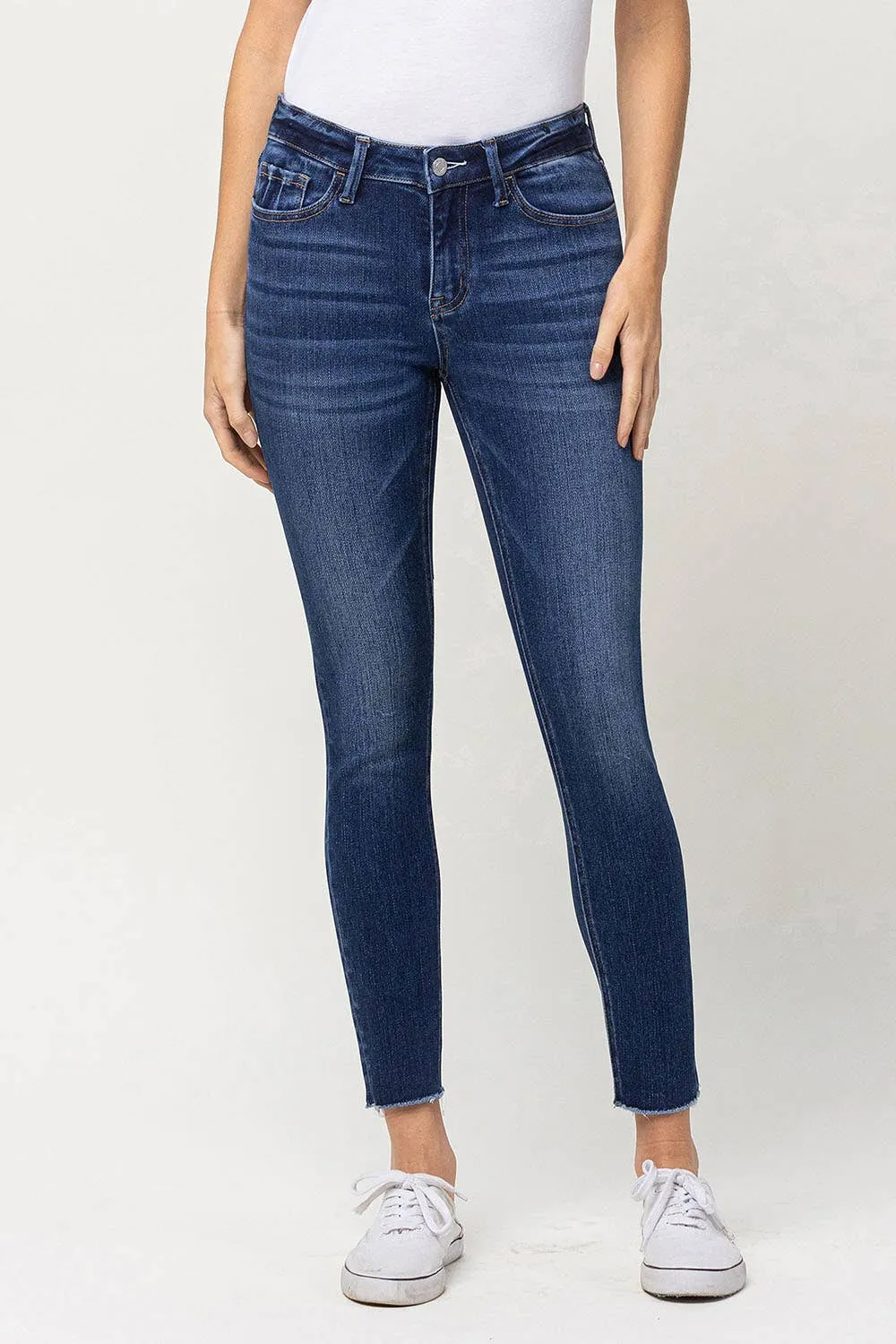 MID RISE CROP SKINNY