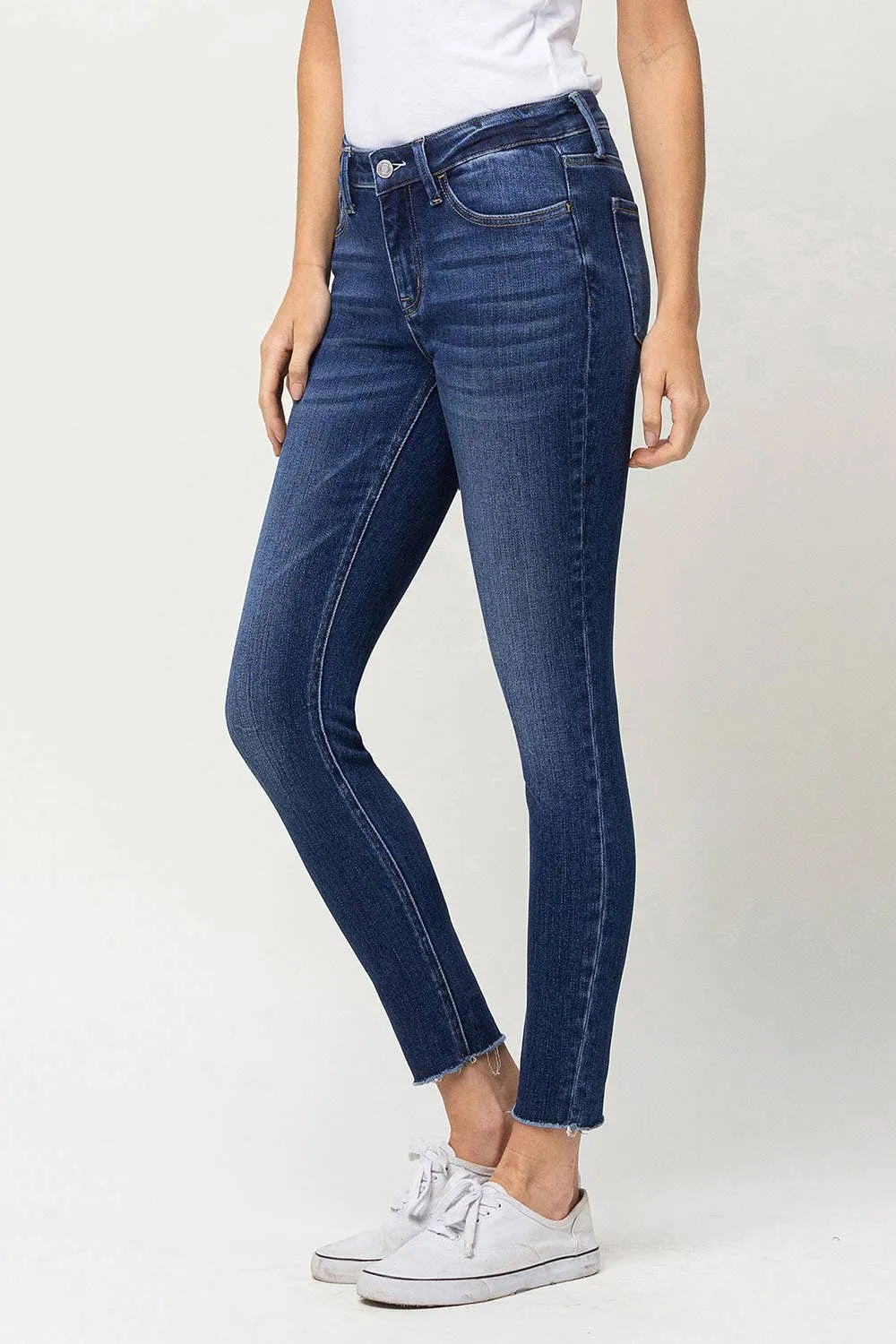 MID RISE CROP SKINNY