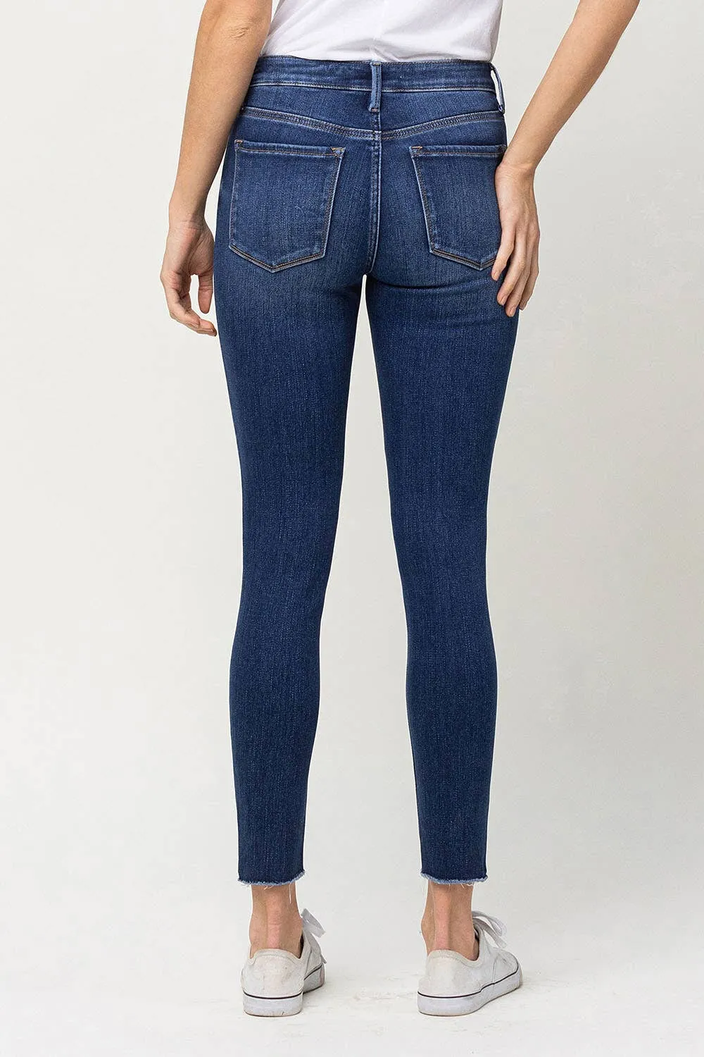 MID RISE CROP SKINNY