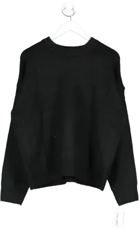 New Look Black Knit Crew Neck Jumper UK L