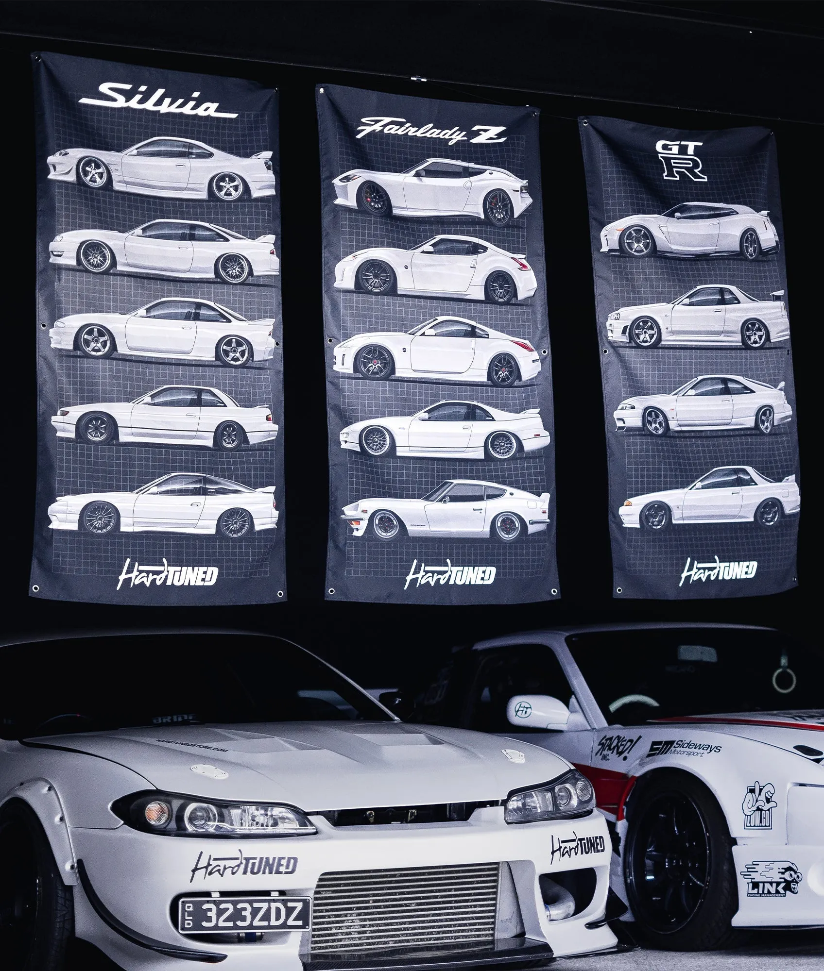 Nissan GTR Generations Garage Flag