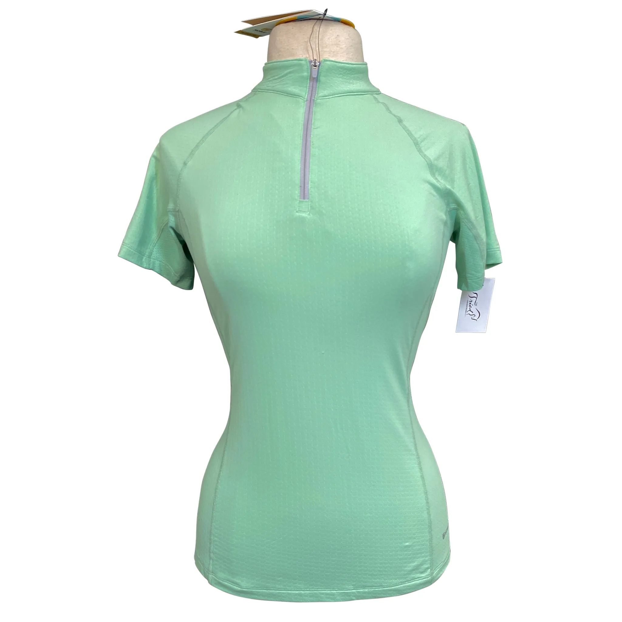 Noble Outfitters 'Ashley' Performance Short Sleeve Shirt in Fresh Mint - Women's Medium