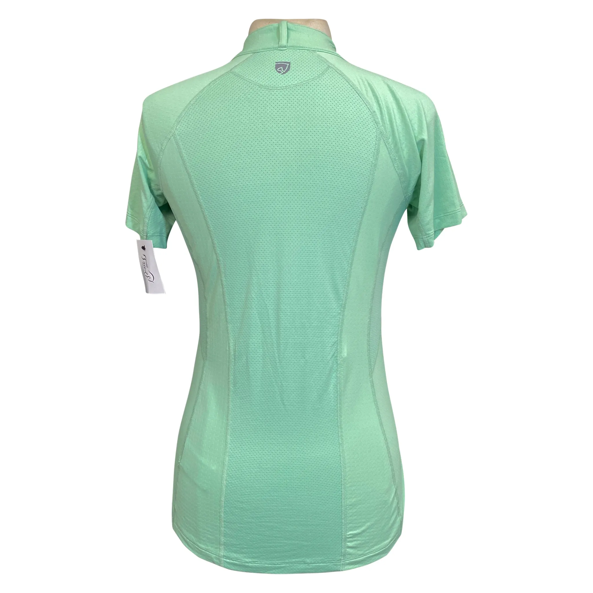 Noble Outfitters 'Ashley' Performance Short Sleeve Shirt in Fresh Mint - Women's Medium