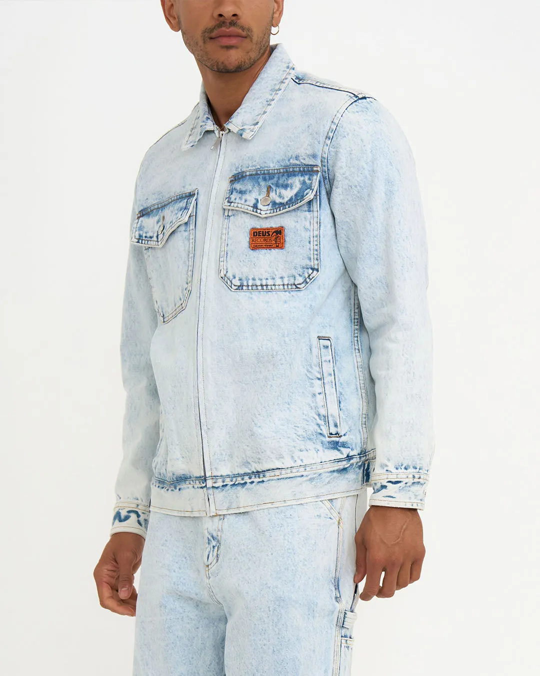 ORTIZ GARAGE JACKET - LIGHT BLUE WASH