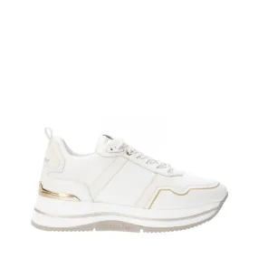 PATRIZIA PEPE SNEAKERS PPJ270 BIANCO-PLATINO PLATFORM