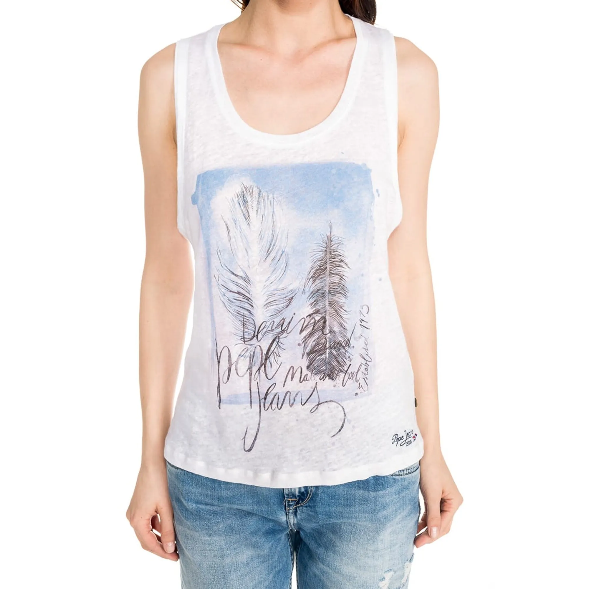 PEPEJEANS - Women 'White' Tank Top PJ1040