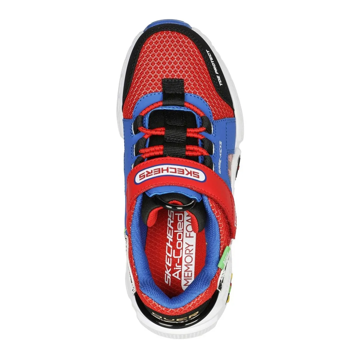 Sketchers PS (Preschool) Gametronix Game Kicks White/Blue/Red