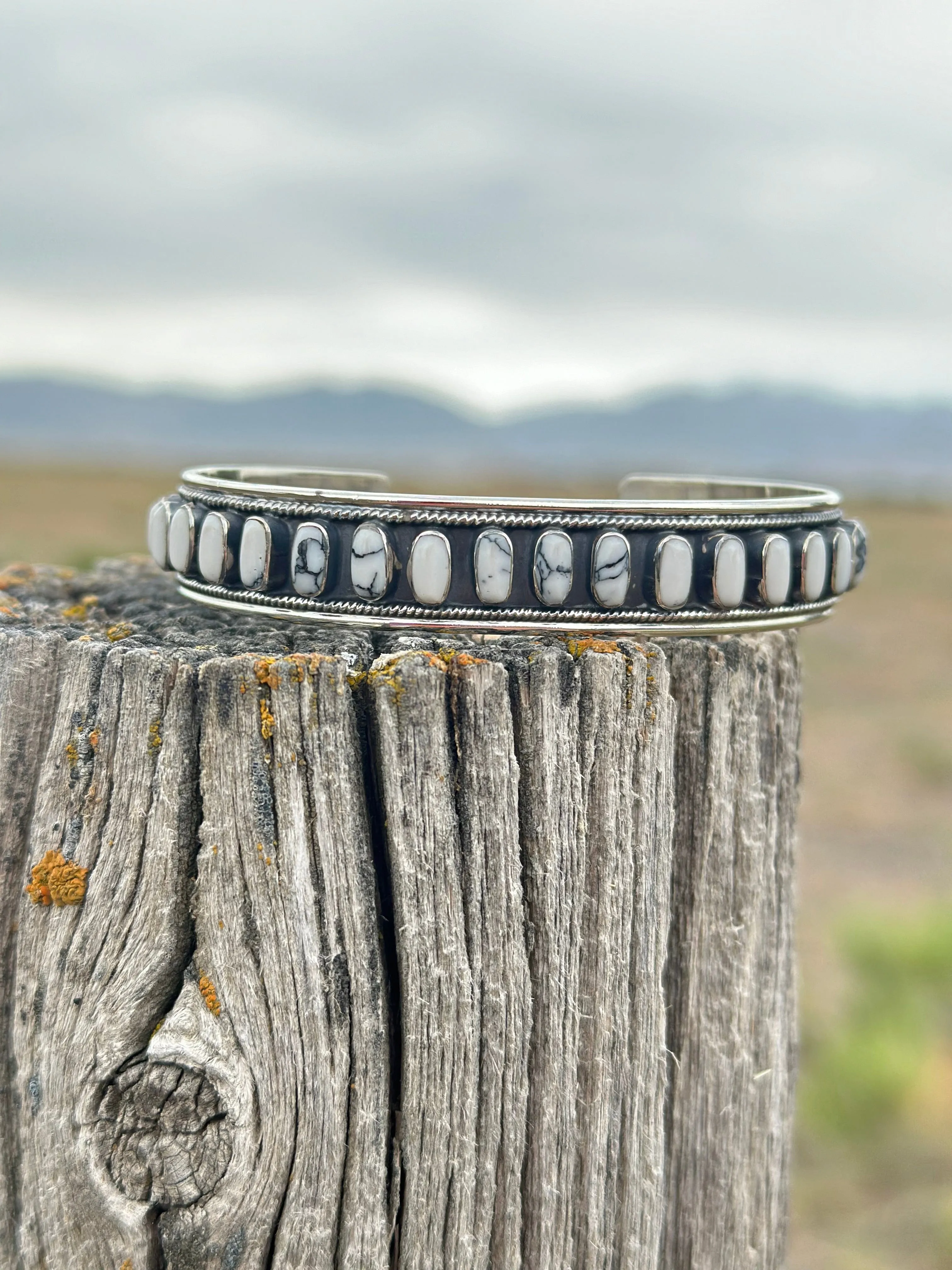 The Calistoga Sterling Silver Buffalo Turquoise Cuff