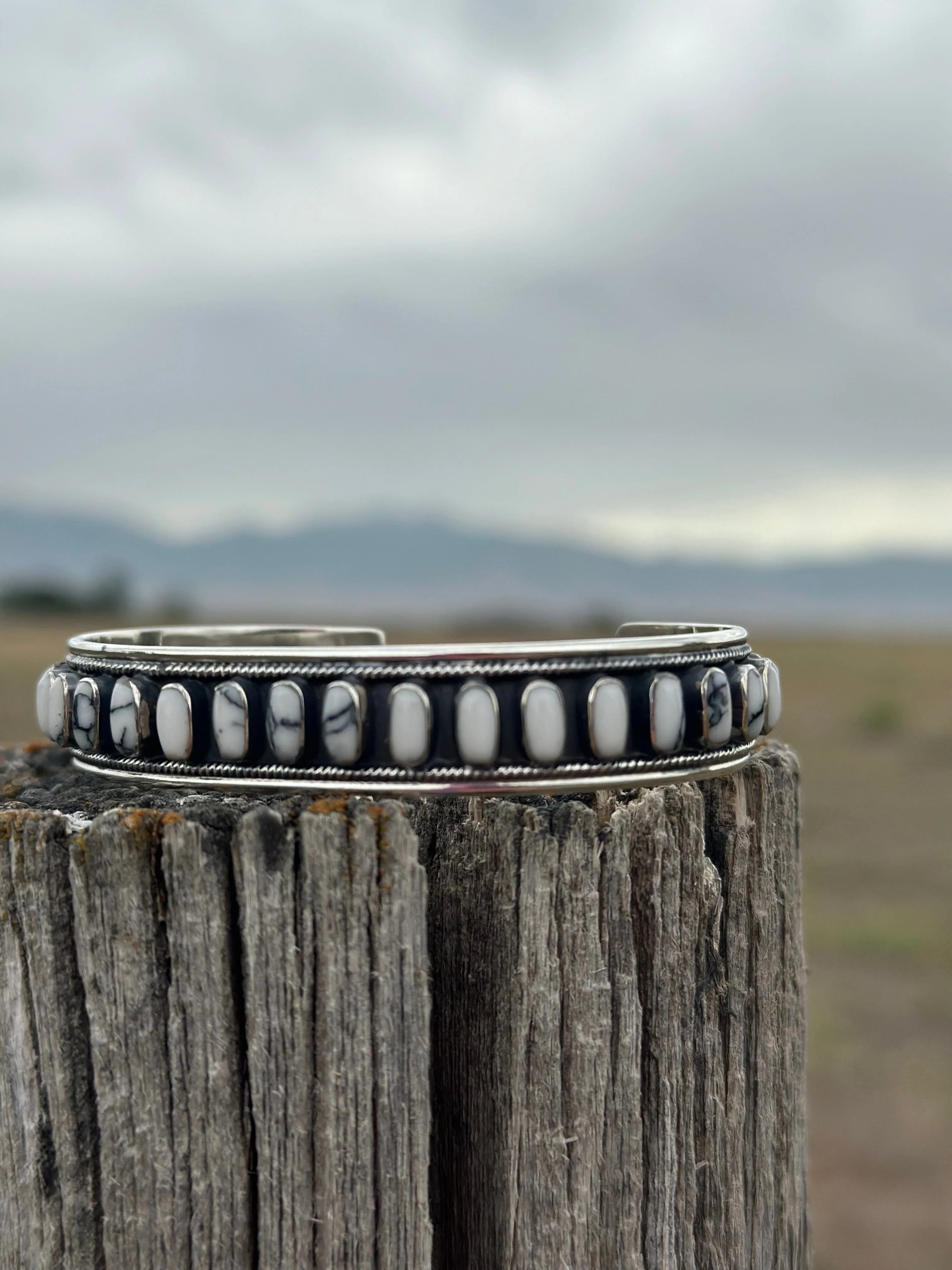 The Calistoga Sterling Silver Buffalo Turquoise Cuff