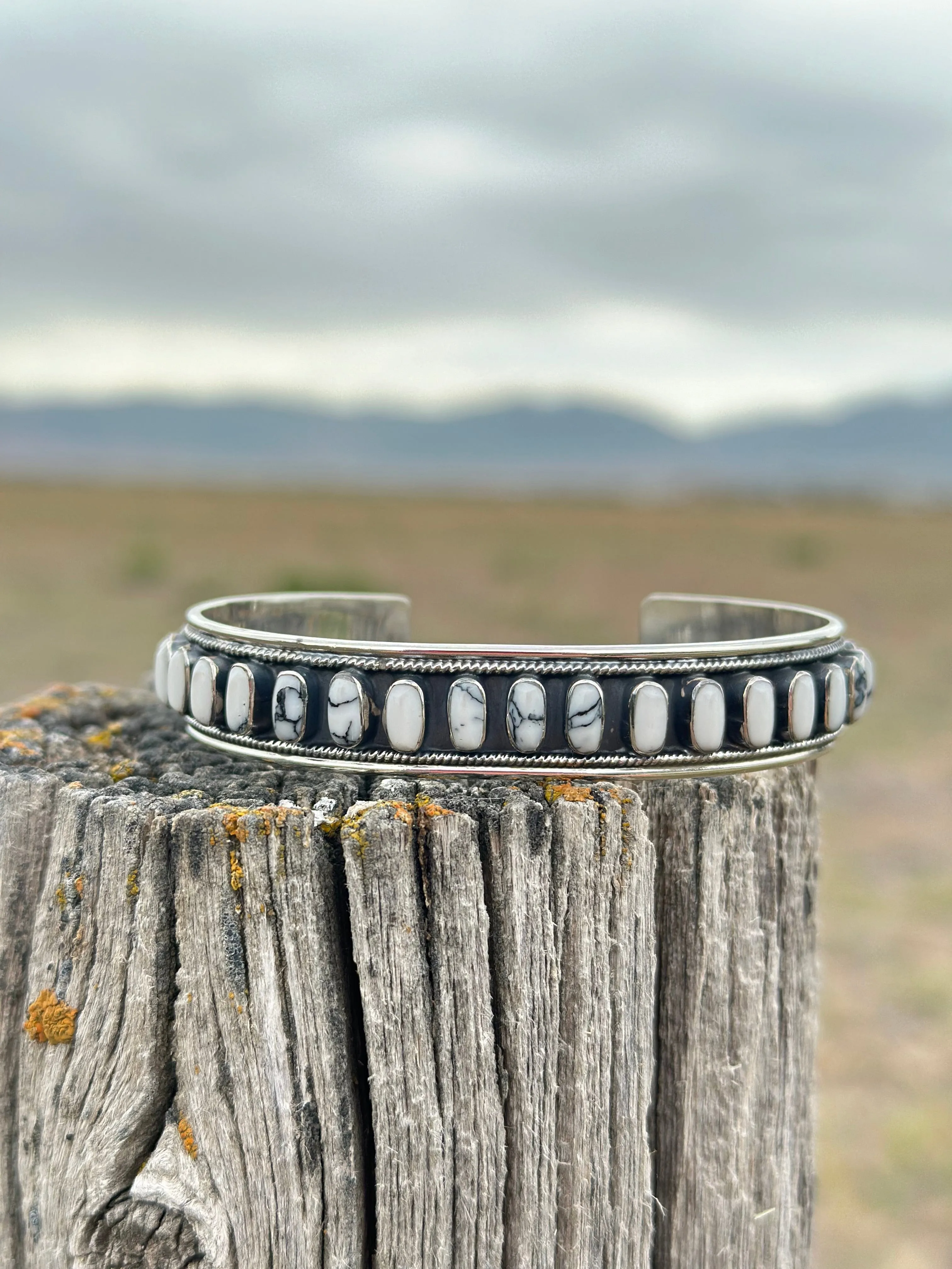 The Calistoga Sterling Silver Buffalo Turquoise Cuff