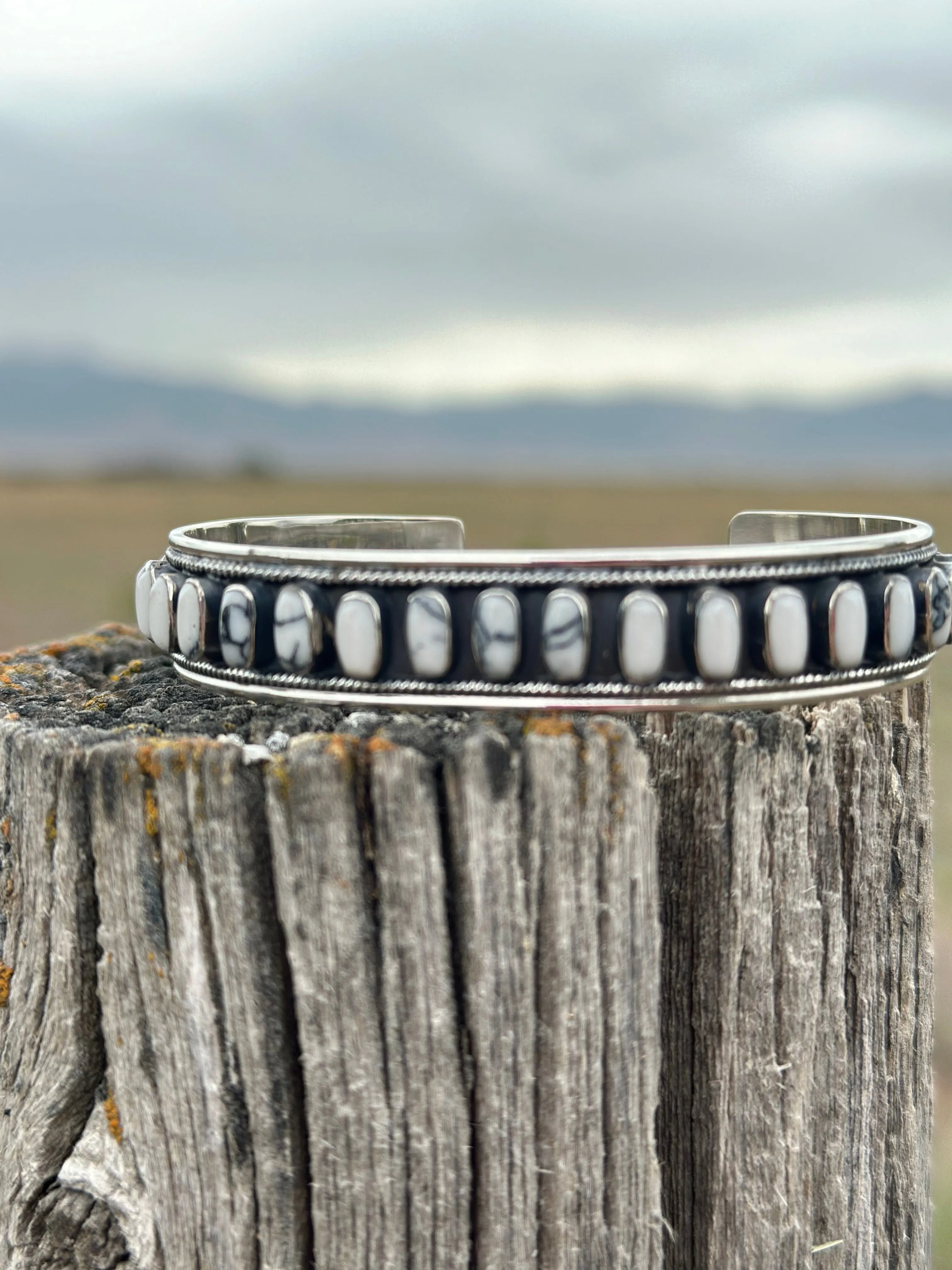 The Calistoga Sterling Silver Buffalo Turquoise Cuff