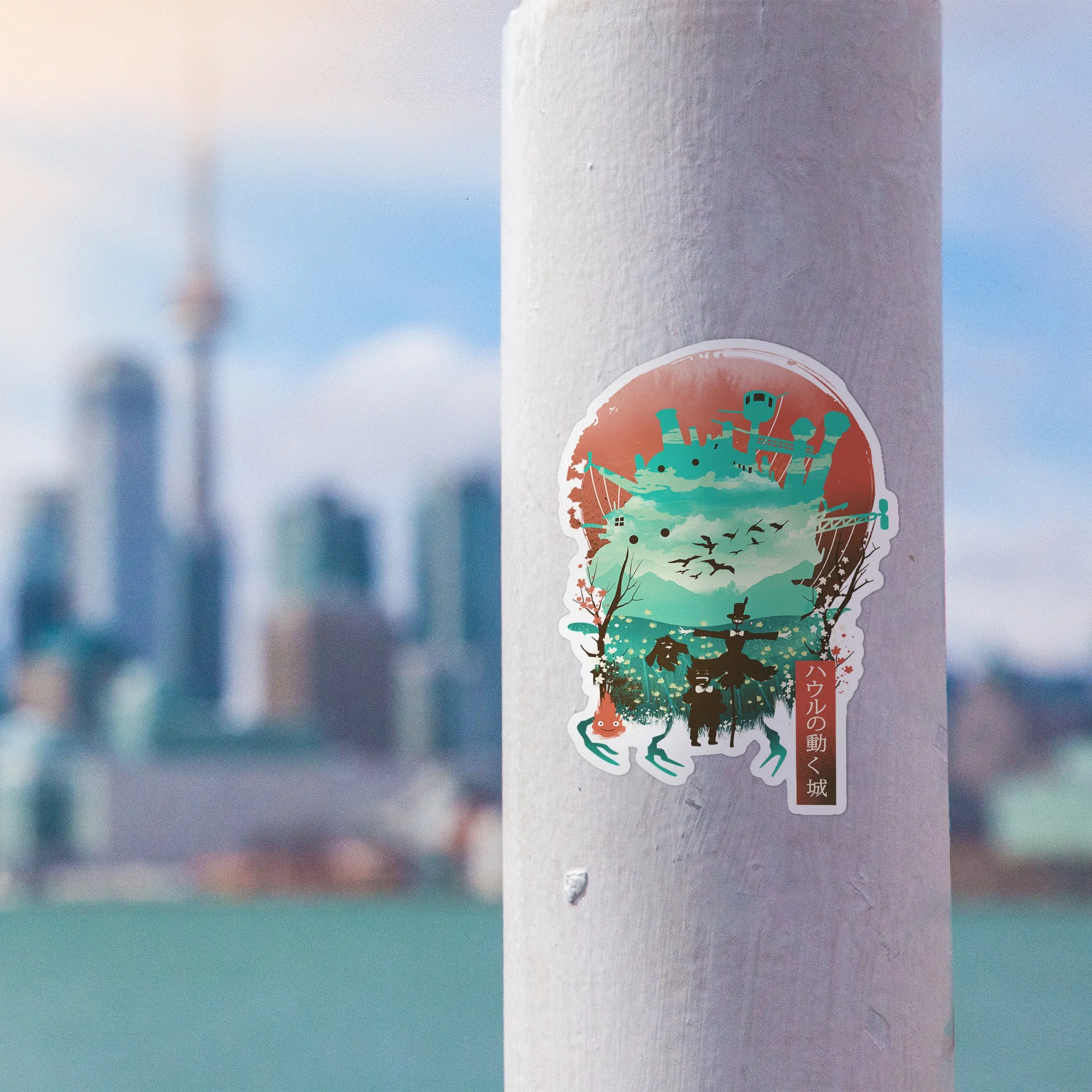 Ukiyo Moving Castle Sticker