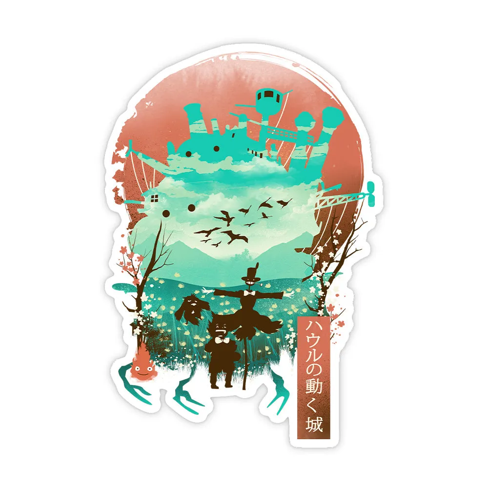 Ukiyo Moving Castle Sticker