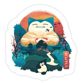 Ukiyo Snorlax Sticker