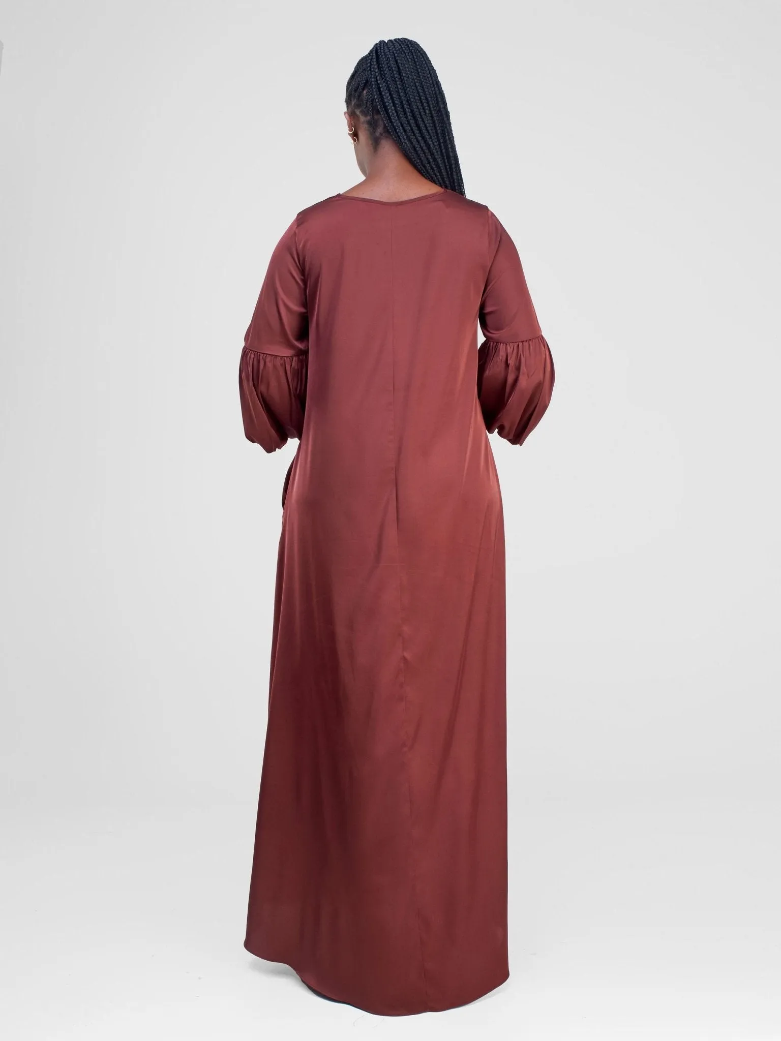 Vivo Hanabi Tent Maxi Dress - Dark Brown