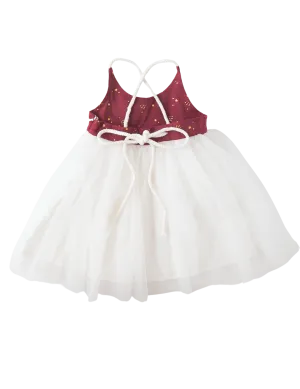 Willa Linen Tutu Dress - Golden Stars