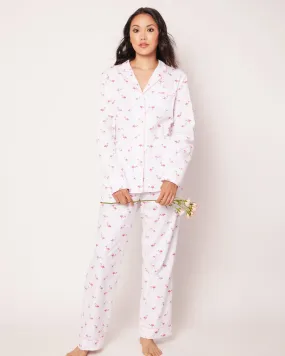 Women's Twill Pajama Set | Flamingos